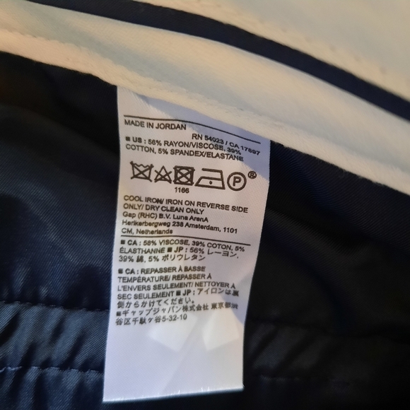 🛍 Banana Republic Factory Sloan Slim Pant navy blue trouser 988582 size 14 - Picture 13 of 14